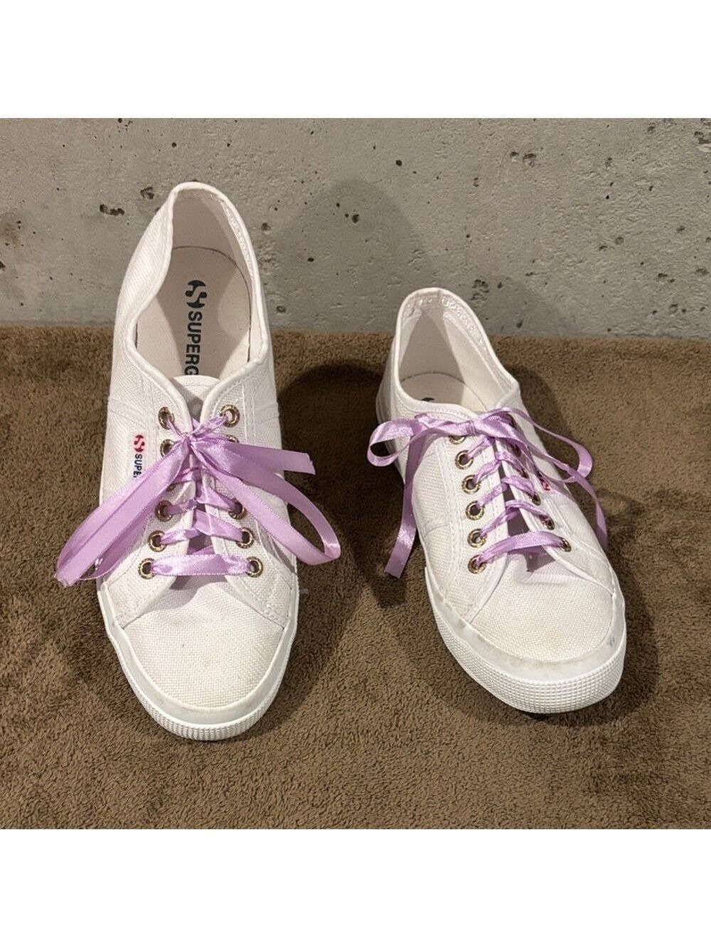 Superga White 2750 Cotu Classic Low-Top Canvas Sneakers - Size - 41 Euro